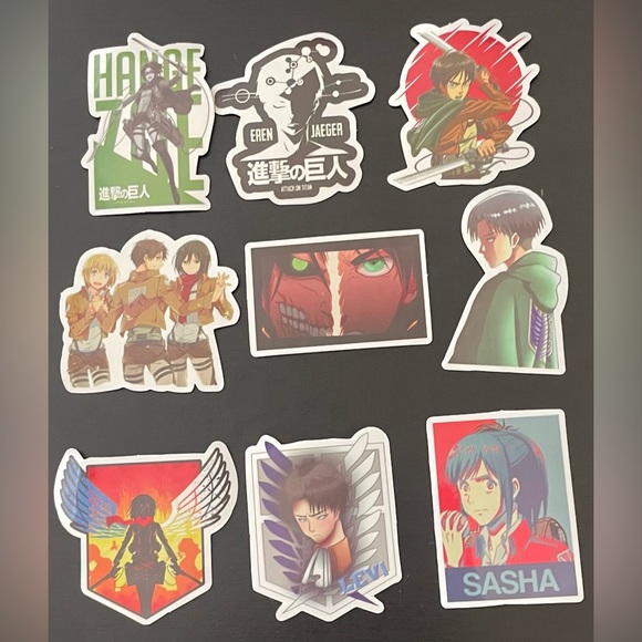New in Package 50 Count Attack on Titan Stickers. Non Repeating Designs - Picture 2 of 2